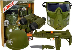 Zestaw Wojskowy Militarny Żołnierz Karabin+Akce