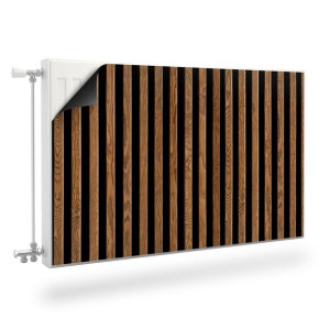 Osłona MAGNETYCZNA Na Kaloryfer LAMELE Imitacja Drewna 3D 110cm x 60cm