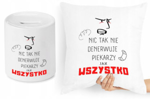 Dla Piekarza Zestaw Poduszka + Skarbonka Prezent