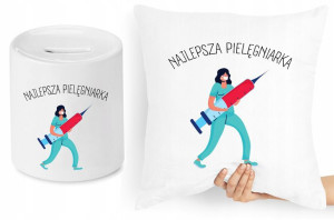 Dla Pielęgniarki Zestaw Poduszka + Skarbonka