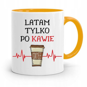 Dla Pilota Kubek Żółty Na Prezent Na Urodziny