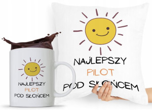 Dla Pilota Zestaw Poduszka + Kubek Prezent