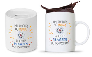 Dla Piłkarza Zestaw Kubek + Skarbonka Prezent