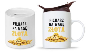 Dla Piłkarza Zestaw Kubek + Skarbonka Prezent