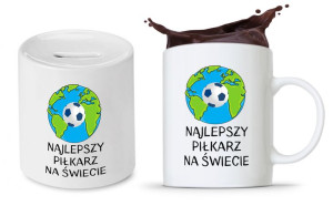 Dla Piłkarza Zestaw Kubek + Skarbonka Prezent