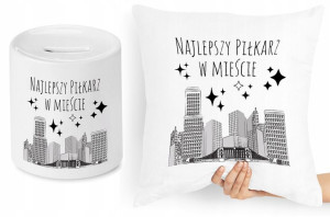 Dla Piłkarza Zestaw Poduszka + Skarbonka Prezent