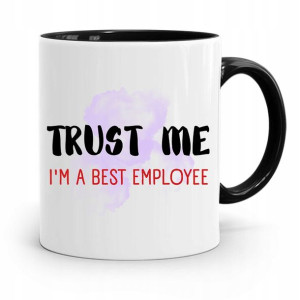 Dla Pracownika Kubek Czarny Best Employee
