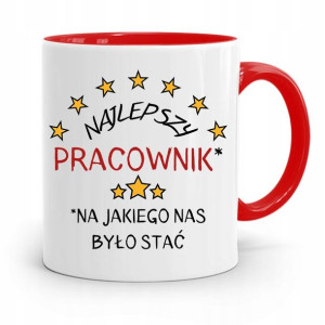 Dla Pracownika Kubek Czerwony Najlepszy Pracownik