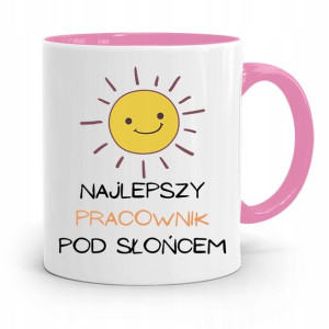 Dla Pracownika Kubek Różowy Najlepszy Pod Słońcem