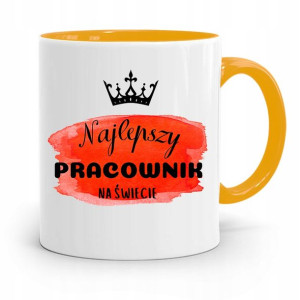 Dla Pracownika Kubek Żółty Najlepszy Na Świecie