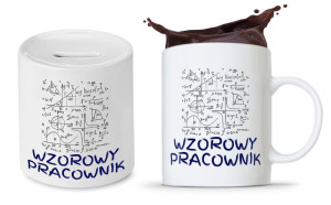 Dla Pracownika Prezent Zestaw Skarbonka + Kubek