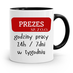 Dla Prezesa Viceprezesa Kubek Czarny Na Prezent