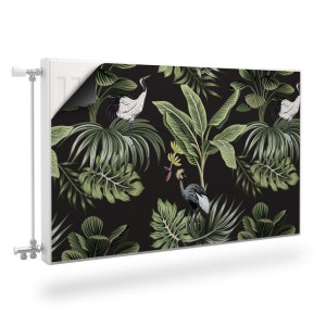 OSŁONA MAGNETYCZNA Na Kaloryfer Liście Tropikalne Ptaki 110cm x 60cm
