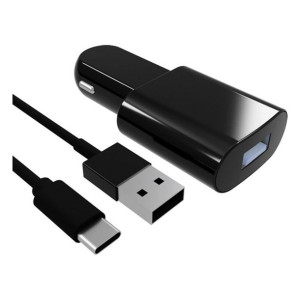 Ładowarka do Samochodu Contact USB-C (1 m) Czarny