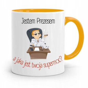 Dla Prezesa Viceprezesa Kubek Żółty Na Prezent
