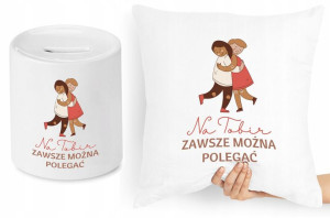 Dla Przyjaciela Zestaw Poduszka + Skarbonka