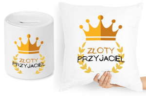 Dla Przyjaciela Zestaw Poduszka + Skarbonka
