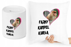 Dla Przyjaciela Zestaw Poduszka + Skarbonka