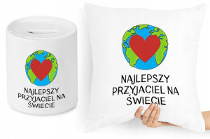 Dla Przyjaciela Zestaw Poduszka + Skarbonka