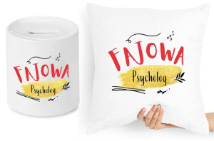 Dla Psychologa Zestaw Poduszka + Skarbonka Prezent
