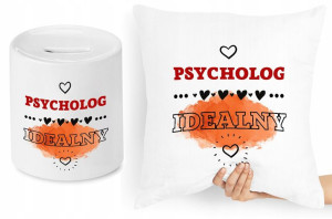 Dla Psychologa Zestaw Poduszka + Skarbonka Prezent
