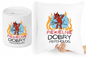 Dla Psychologa Zestaw Poduszka + Skarbonka Prezent