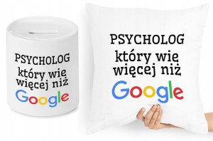 Dla Psychologa Zestaw Poduszka + Skarbonka Prezent