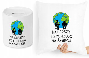 Dla Psychologa Zestaw Poduszka + Skarbonka Prezent