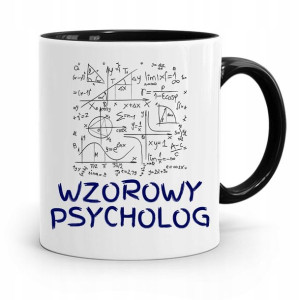 Dla Psychologa Psychiatry Terapeuty Kubek Czarny