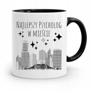 Dla Psychologa Psychiatry Terapeuty Kubek Czarny