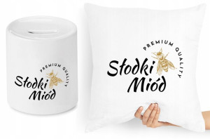 Dla Pszczelarza Zestaw Poduszka + Skarbonka
