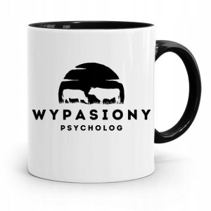 Dla Psychologa Psychiatry Terapeuty Kubek Czarny