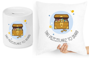 Dla Pszczelarza Zestaw Poduszka + Skarbonka