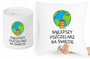 Dla Pszczelarza Zestaw Poduszka + Skarbonka