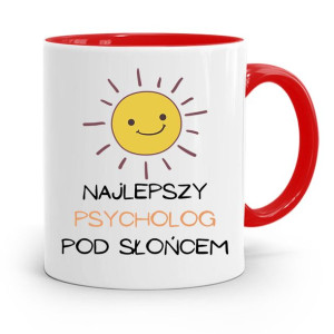 Dla Psychologa Psychiatry Terapeuty Kubek Czerwony