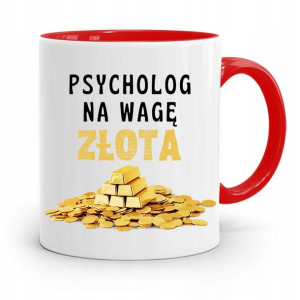 Dla Psychologa Psychiatry Terapeuty Kubek Czerwony