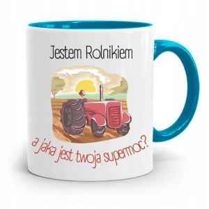 Dla Rolnika Kubek Błękitny Jestem Rolnikiem