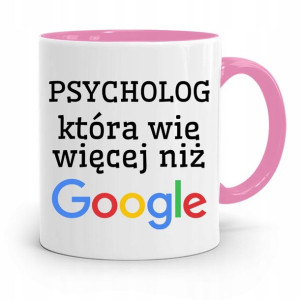 Dla Psychologa Psychiatry Terapeuty Kubek Różowy
