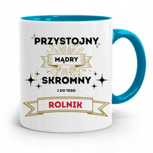 Dla Rolnika Kubek Błękitny Przystojny Skromny