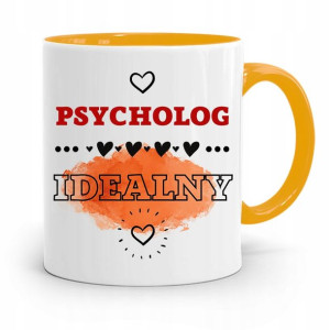 Dla Psychologa Psychiatry Terapeuty Kubek Żółty