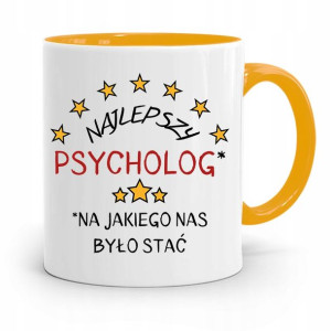 Dla Psychologa Psychiatry Terapeuty Kubek Żółty