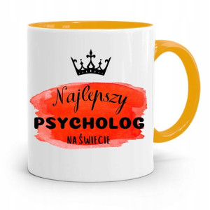 Dla Psychologa Psychiatry Terapeuty Kubek Żółty