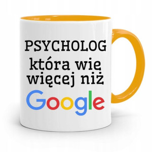 Dla Psychologa Psychiatry Terapeuty Kubek Żółty