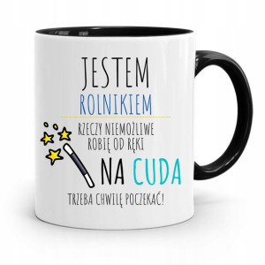 Dla Rolnika Kubek Czarny Na Cuda Trzeba Poczekać