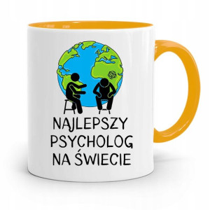 Dla Psychologa Psychiatry Terapeuty Kubek Żółty