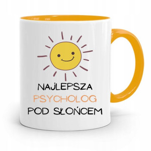 Dla Psychologa Psychiatry Terapeuty Kubek Żółty