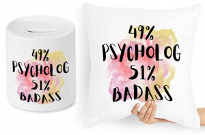 Dla Psychologa Zestaw Poduszka + Skarbonka Prezent