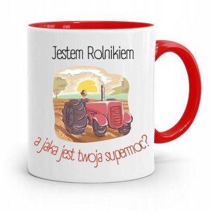 Dla Rolnika Kubek Czerwony Jestem Rolnikiem