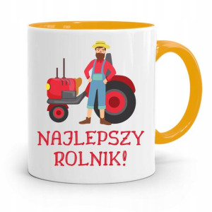 Dla Rolnika Kubek Zółty Najlepszy Rolnik Prezent