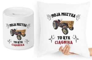 Dla Rolnika Zestaw Poduszka + Skarbonka Prezent